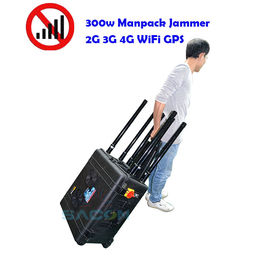 400 واط جهاز تشويش إشارة الهاتف المحمول 8 هوائيات 2G 3G 4G 5G GPS 500m المدى العسكري