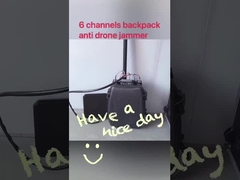 حقيبة الظهر بدون طيار إشارة جهاز تشويش إذاعي على نطاق واسع تغطية التردد VSWR ماكس 200 واط 1500 متر مسافة