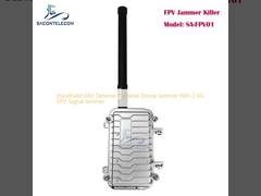 جهاز مكافحة الطائرات بدون طيار محمول يحتوي على جهاز مكافحة إشارات WiFi 2.4G FPV