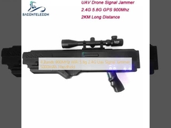 4 نطاقات 900 ميغا هرتز واي فاي 5.8g 2.4G Uav إشارة جامر 5000mAh المحمول