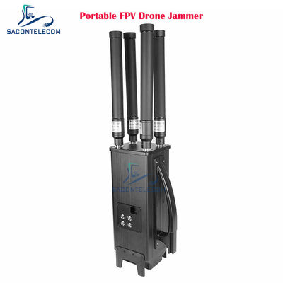 160 واط 4 بانديز ناقل بدون طيار ضابط إشارة مع 1.5 كيلومتر مسافة التشويش والبطارية المدمجة في