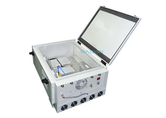 VHF UHF مركبة مثبتة جامر 6 عصابات 350w قوة عالية للشرطة