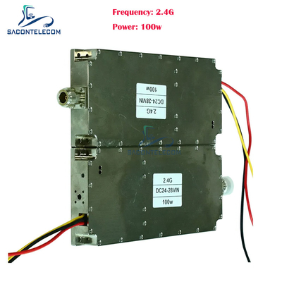 وحدة التشويش المضادة للطائرات بدون طيار 100W 2.4G وحدة التشويش FPV
