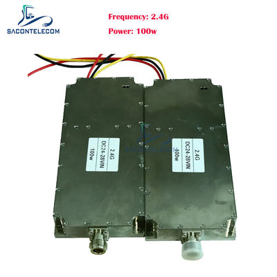 300-400mhz وحدة التشويش للطائرات بدون طيار 100w مضاد FPV وحدة التشويش للطائرات بدون طيار مكبر الطاقة