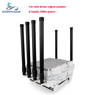 300 واط طاقة عالية 6 قنوات مركبة مثبتة مضادة للطائرات بدون طيار التشويش لاستخدام السيارة