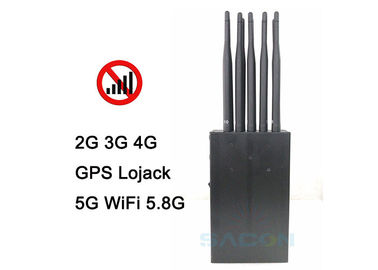 محجب إشارات 5G المحمول 10 هوائيات 1w كل نطاق 2G 3G 4G 5G واي فاي 15m