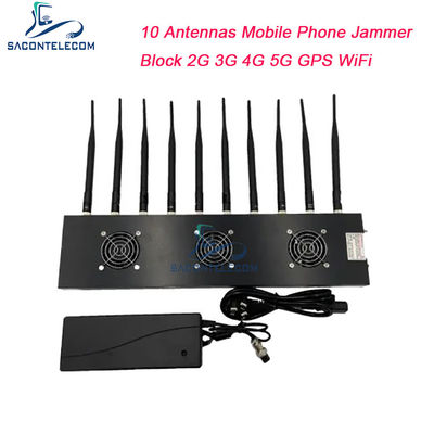 جهاز تشويش إشارة 433 ميجاهرتز بمدى 40 متر و 10 قنوات وقوة خرج 18 واط لحجب GPS و WiFi