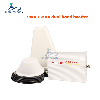 1800mhz 2100mhz مضخم نطاق مزدوج AGC B1 B3 Ascom 8000sqm