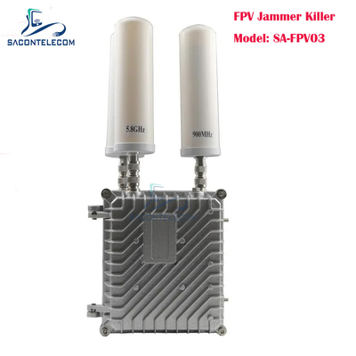 3 نطاقات 150 واط نظام مضاد للطائرات بدون طيار مع جهاز تشويش إشارة الطائرة بدون طيار بنطاق 500 متر للدفاع عن FPV ومكافحة الطائرات بدون طيار