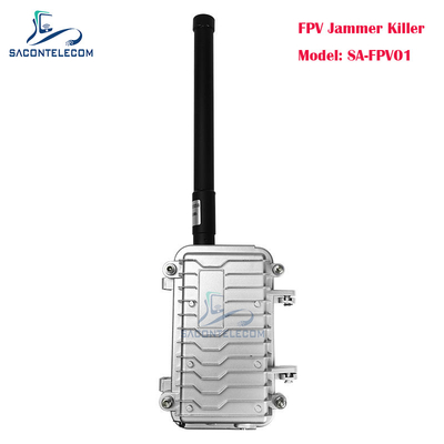 جهاز مكافحة الطائرات بدون طيار محمول يحتوي على جهاز مكافحة إشارات WiFi 2.4G FPV