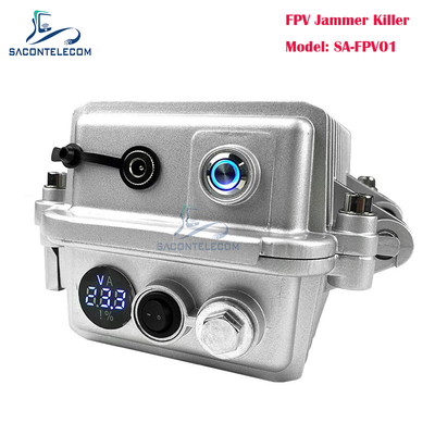 جهاز مكافحة الطائرات بدون طيار محمول يحتوي على جهاز مكافحة إشارات WiFi 2.4G FPV