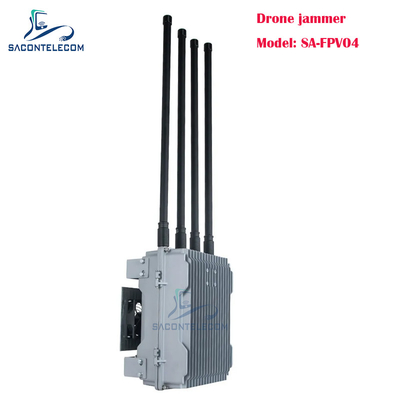 4 قنوات 200w قوية جهاز مسدود إشارات الطائرات بدون طيار مركبة مثبتة FPV جهاز مسدود طائرات بدون طيار