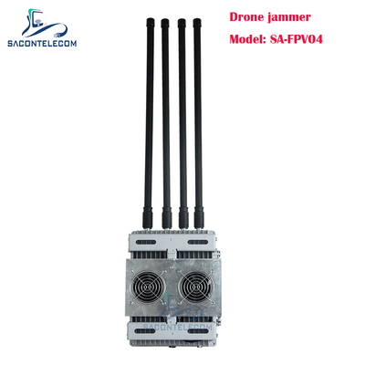 4 قنوات 200w قوية جهاز مسدود إشارات الطائرات بدون طيار مركبة مثبتة FPV جهاز مسدود طائرات بدون طيار