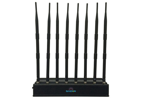 VHF UHF الهاتف المحمول GPS Jammer مع الهوائيات الشاملة الاتجاه و 19W الطاقة الخارجة
