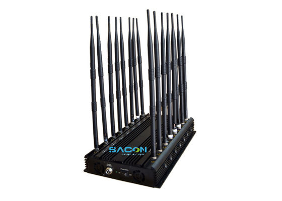 جهاز تحديد المواقع (GPS Lojack) لجهاز التشويش الهاتفي مع 16 هوائية 38 واط قوة عالية ومدى التشويش 40 متر