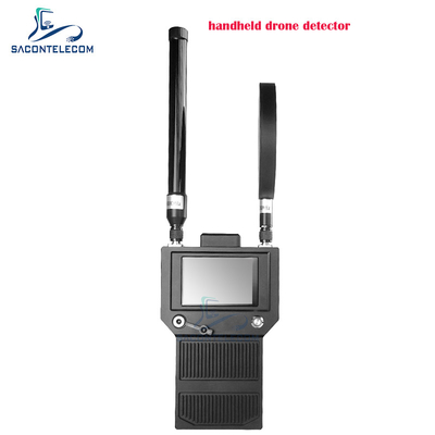 كاشف مضاد للطائرات بدون طيار محمول 400-6Ghz كاشف إشارة يدوية FPV UAV يصل إلى 2km