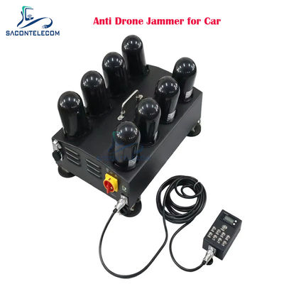 8 قنوات مضاد للطائرات بدون طيار 400W مع 1.5G 2.4G 5.8G 5.2G FPV للسيارة
