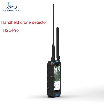 كاشف طائرات بدون طيار محمول مع نطاق تردد 100-6000MHz ومسافة اكتشاف 3km للكشف عن FPV