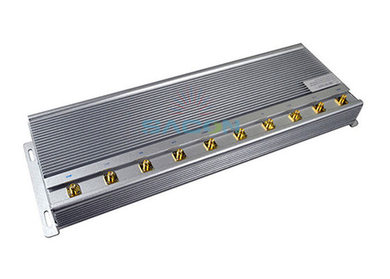 جهاز تشويش إشارة الجيل الخامس الداخلي بـ 10 هوائيات ونطاق نصف قطر 30 مترًا للتشغيل المستمر لمدة 24 ساعة