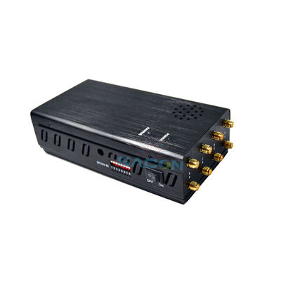 جهاز تشويش إشارة متنقل 8 نطاقات مع بطارية 8000mAh ومفتاح غطاء قابل للتعديل لحجب 2G 3G 4G GPS WiFi