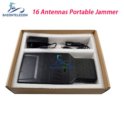 جهاز تشويش إشارة محمول بقوة 12 واط و 16 قناة وحجب GPS لترددات WiFi 2.4G 5.8G