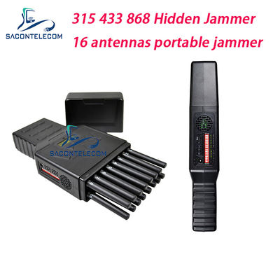 16 هوائيات 12000 مللي أمبير 12 واط جهاز تشويش إشارة محمول لـ 2G 3G 4G 5G GPS WiFi