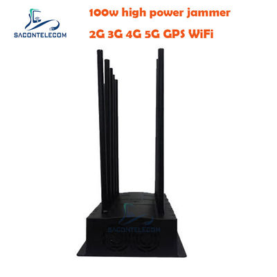 100W قوة عالية 5G إشارة جامر بلاكر مع 10 النطاقات و 40m نصف قطرها للاستخدام الداخلي