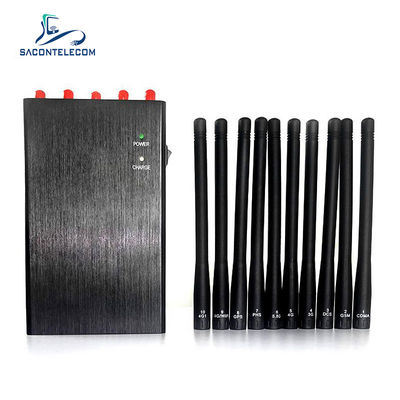 10W الطاقة 20m نصف قطر 10 قنوات محمول إشارة مختل لـ Wi-Fi GPS 2G 3G 4G 5G
