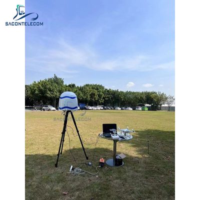 360 درجة 3 كيلومتر المسافة UAV إشارة جامر نظام الكشف عن الطائرات بدون طيار