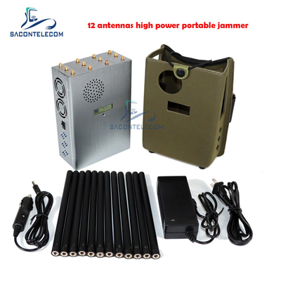 جهاز تشويش الهاتف المحمول المحمول GPSL1 Lojack 2G 3G 4G 5G WiFi 2.4G 5.8G