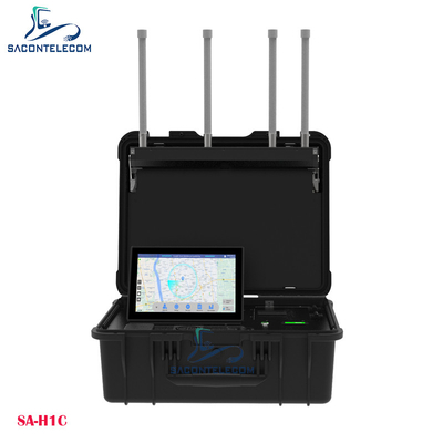 جهاز الكشف عن الطائرات بدون طيار من حقيبة محمولة جهاز الكشف عن الطائرات بدون طيار DJI FPVs WiFi DIY الكشف عن الطائرات بدون طيار حتى 10km المسافة
