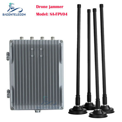 4 قنوات 200w قوية جهاز مسدود إشارات الطائرات بدون طيار مركبة مثبتة FPV جهاز مسدود طائرات بدون طيار