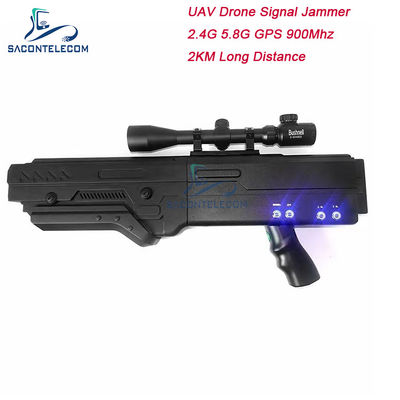 4 نطاقات 900 ميغا هرتز واي فاي 5.8g 2.4G Uav إشارة جامر 5000mAh المحمول