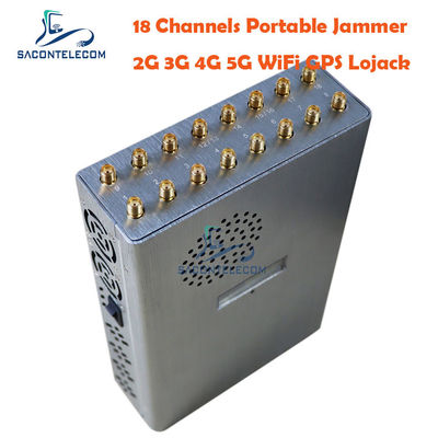 18 عصابة جهاز تعطيل إشارة محمول مع بطارية 12000mAh لحجب الاتصالات الآمنة
